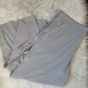 Athleta gray button Athleisure Pants- Women's size 14